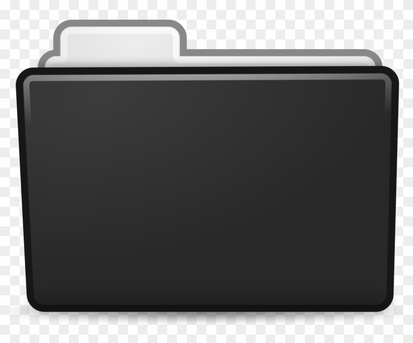 Black Folder Icon Png - Black Folder Icon Hd Clipart #60003