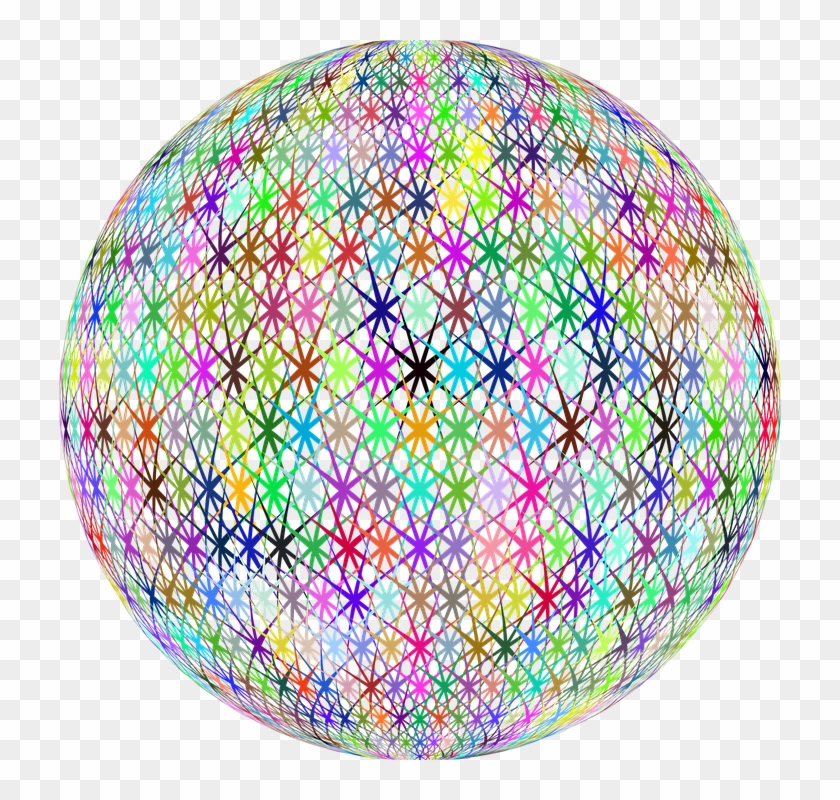 Abstract, Geometric, Art, Sphere, 3d, Orb, Ball - Circle Clipart #60040