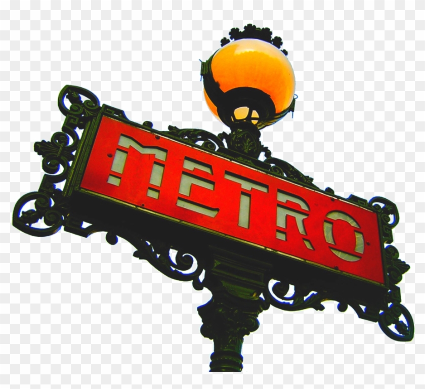 Paris Metro Sign - Paris Metro Clipart #60041