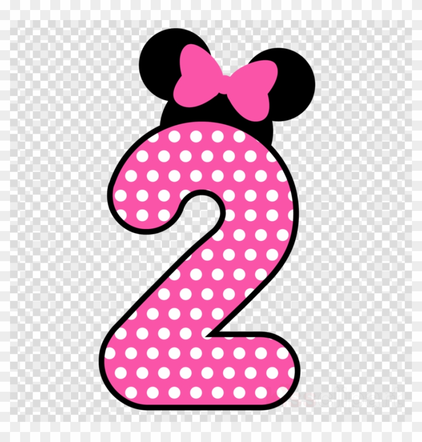 2 Minnie Png Clipart Minnie Mouse Mickey Mouse Clip - Number 2 Minnie Mouse Transparent Png #60454