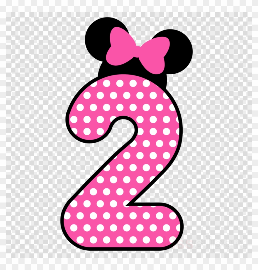 2 Minnie Png Clipart Minnie Mouse Mickey Mouse Clip - Number 2 Minnie Mouse Transparent Png