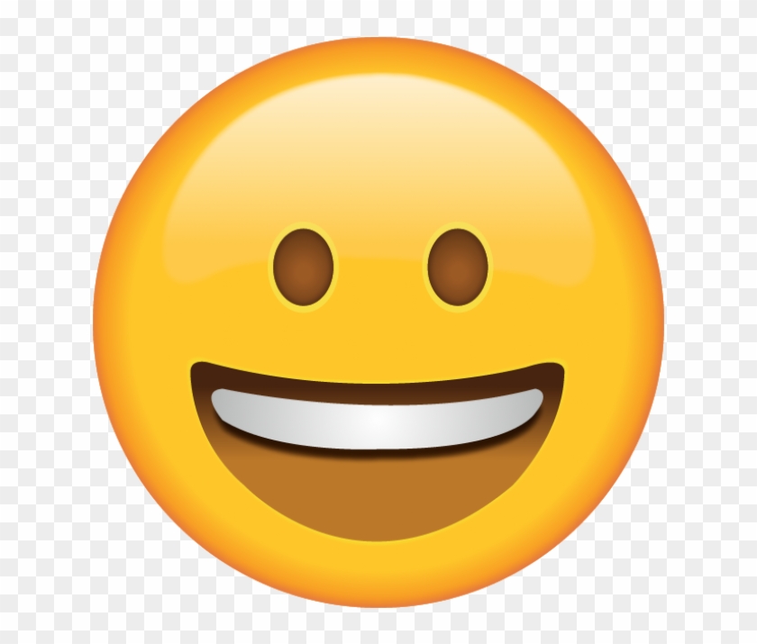 Happy Shocked Face - Smiley Face Emoji Clipart #60498