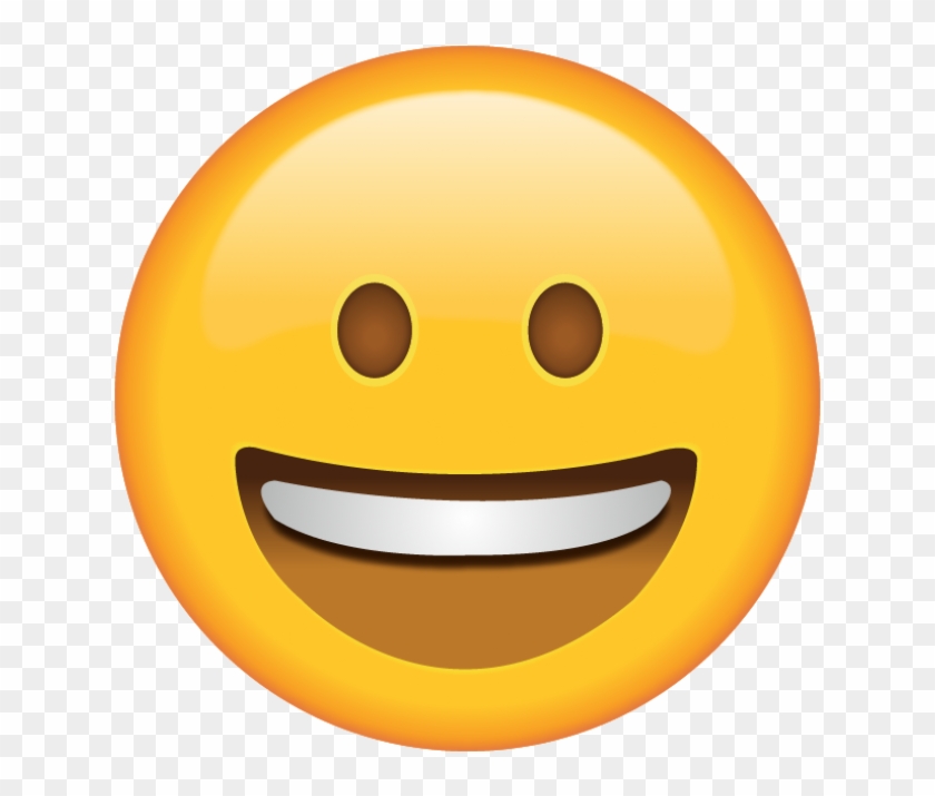 Happy Shocked Face - Smiley Face Emoji Clipart