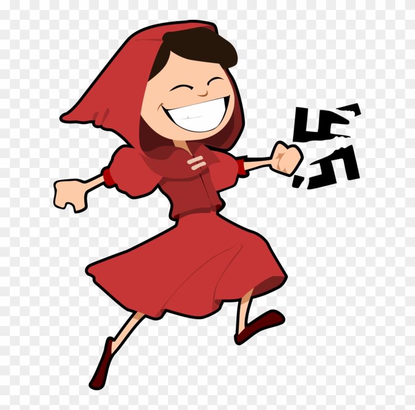 Little Red Riding Hood Big Bad Wolf Fairy Tale Computer - Cartoon Red Riding Hood Clipart