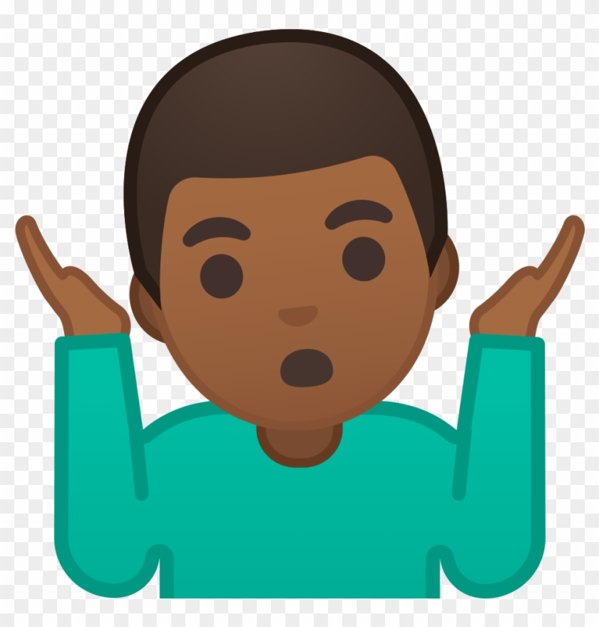 Man Shrugging Emoji Clipart