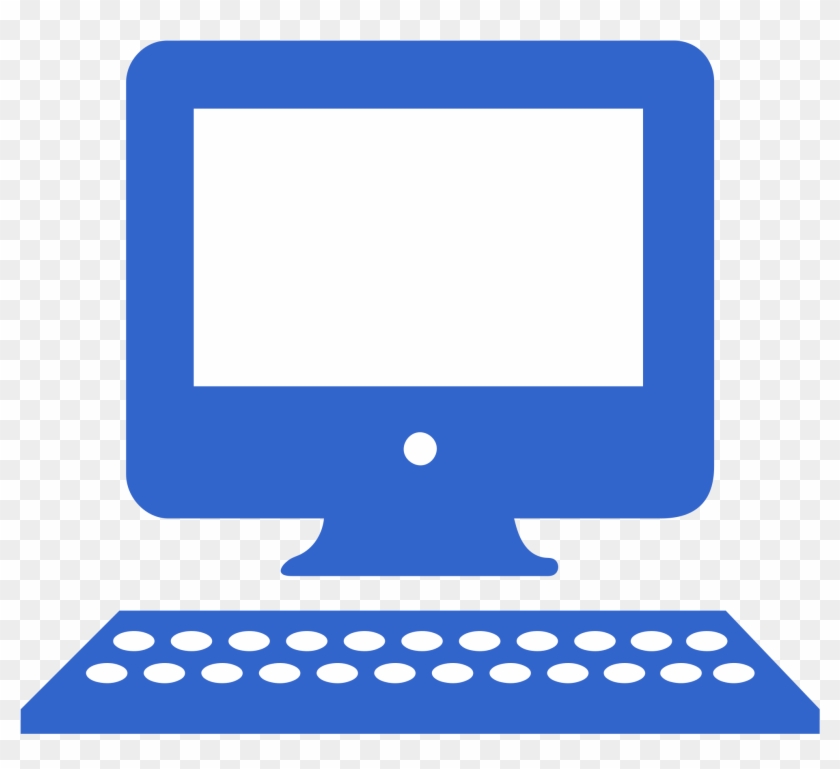 File Blue Computer Icon Svg Wikimedia Commons Png - Computer Icon Clipart #60882