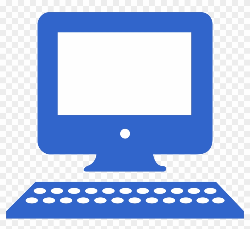 File Blue Computer Icon Svg Wikimedia Commons Png - Computer Icon Clipart