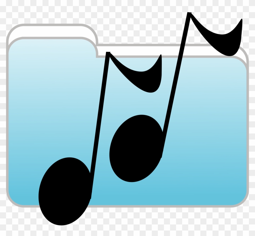 Anonymous Music Folder Icon - Sheet Music Folder Icon Clipart