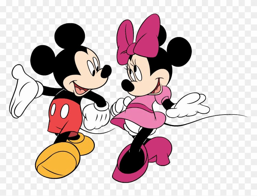 798 X 567 22 - Mickey Mouse And Minnie Png Clipart