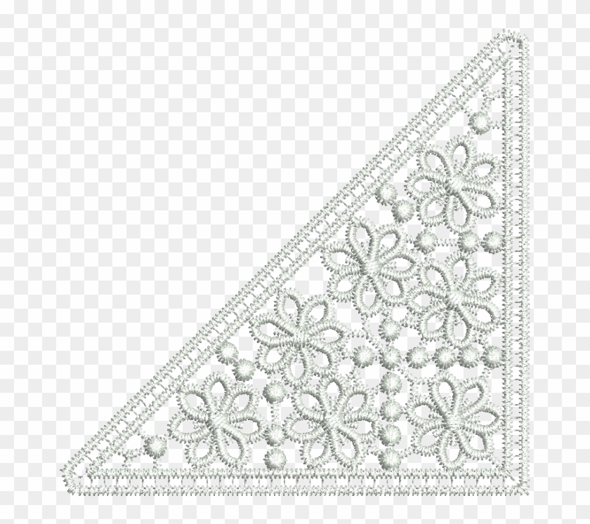Flower Lace Insert - Crochet Clipart #61070