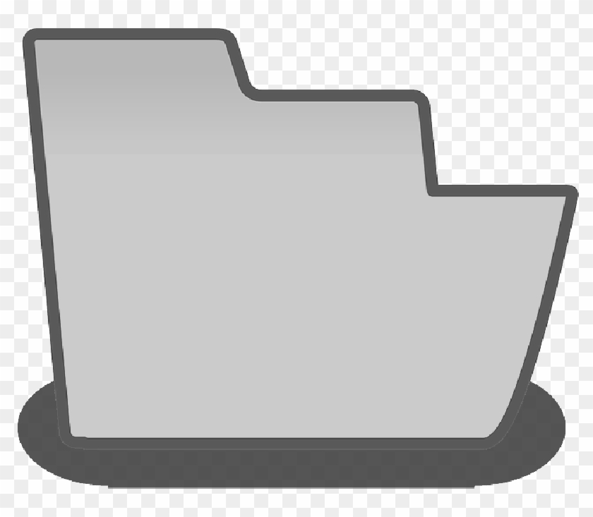 Folder Empty Image Icon Png - Display Device Clipart #61113
