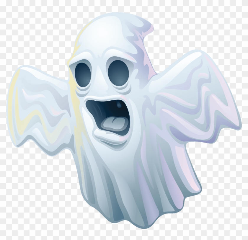 Creepy Halloween Ghost Png Clipart - Призрак Пнг Transparent Png