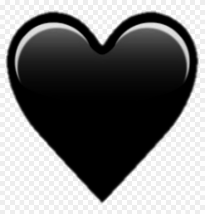 Black Heart Emoji Png - Png Emoji Black Heart Clipart #61325