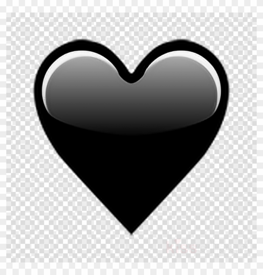 Black Love Emoji Clipart Emojipedia Heart - Many Heart Emojis Iphone - Png Download #61384