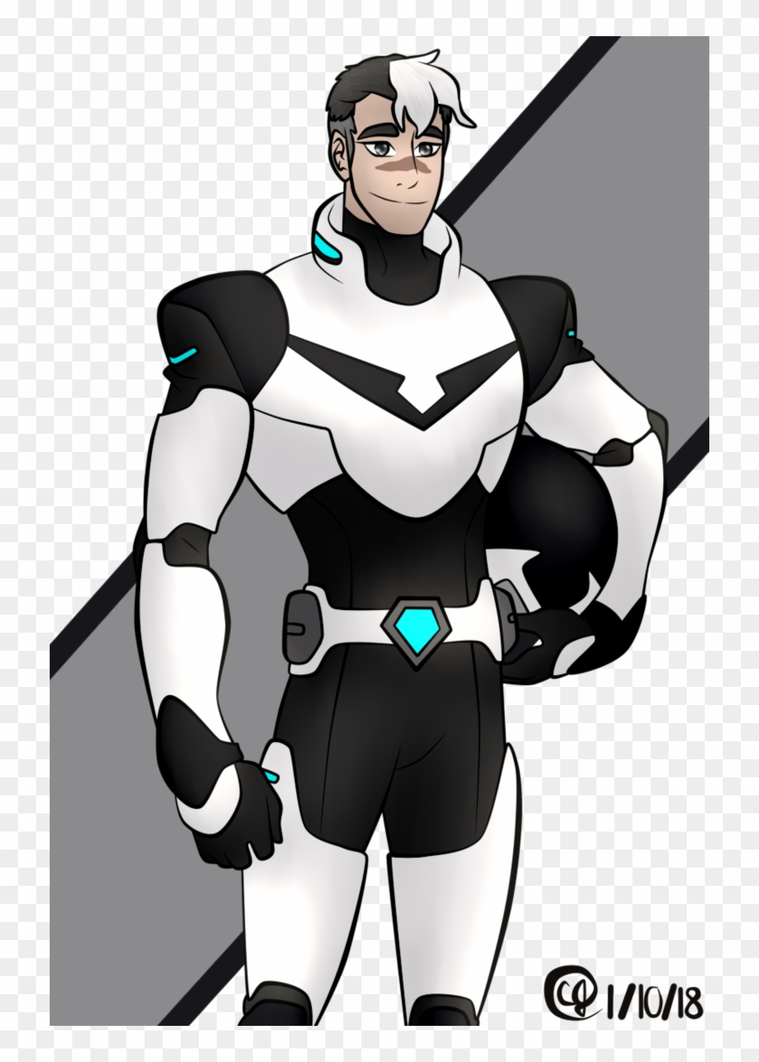 Vector Black And White Shiro The Of From Legendary - Black Paladin Shiro Clipart