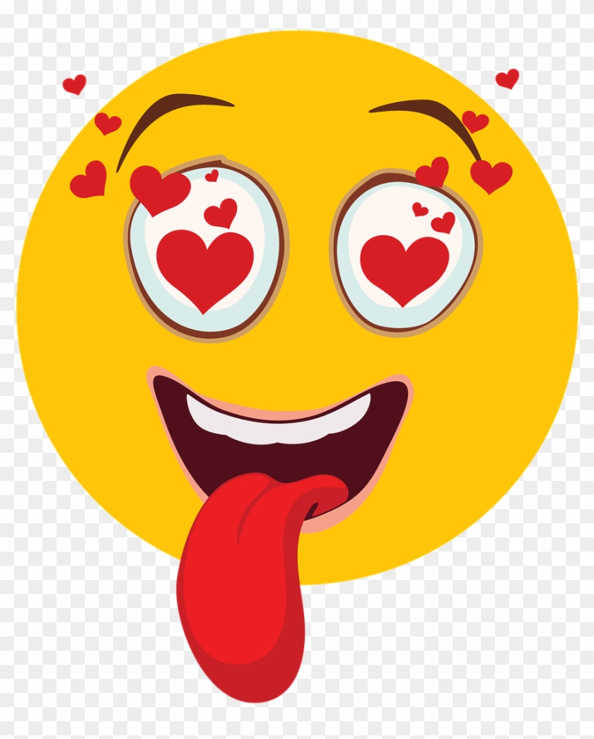 Heart Eyes Kissy Face Emoji Clipart