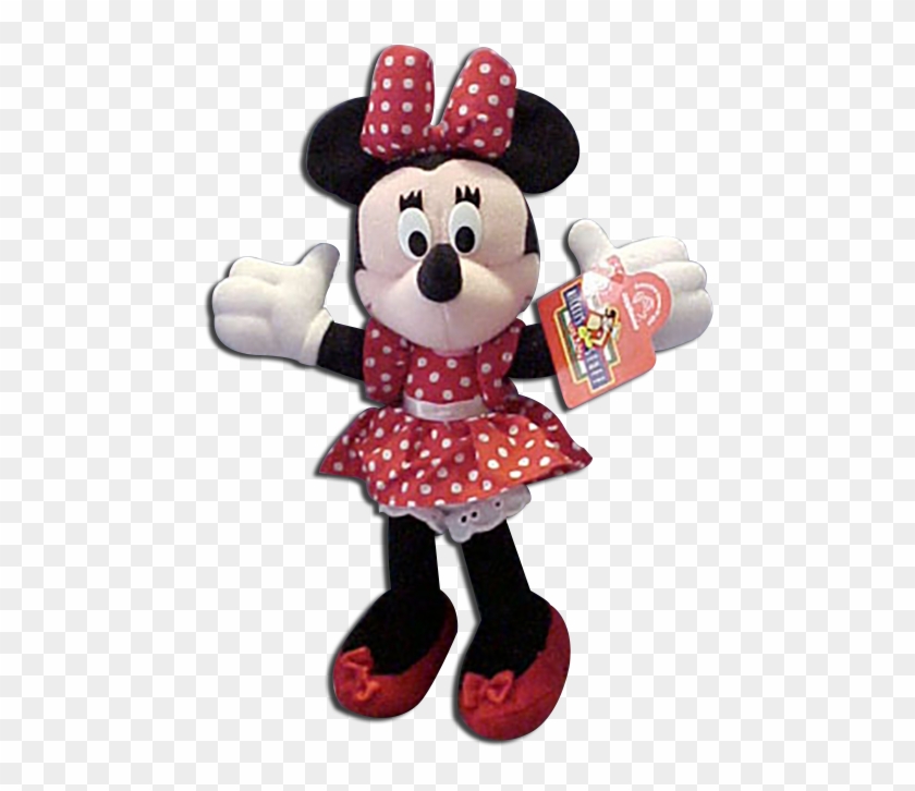 Large Minnie Mouse Plush Doll Disney Stuffed Toy - Minnie Mouse Stuff Toy Png Clipart #61868