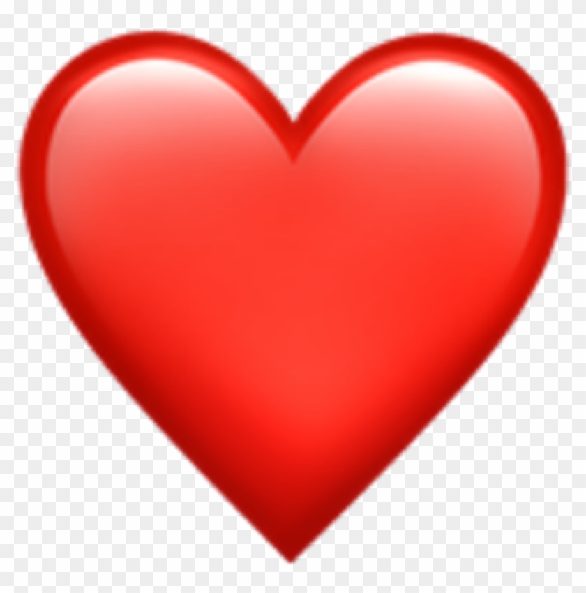 Emoji Heart Png - Gambar Love Merah Background Putij Clipart #62093