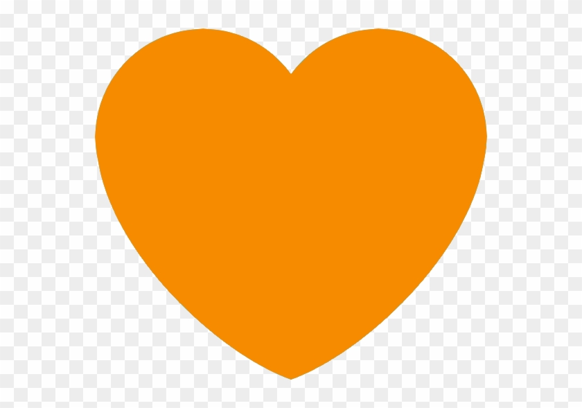 Orange Heart Discord Emoji - Orange Heart Emoji Discord Clipart
