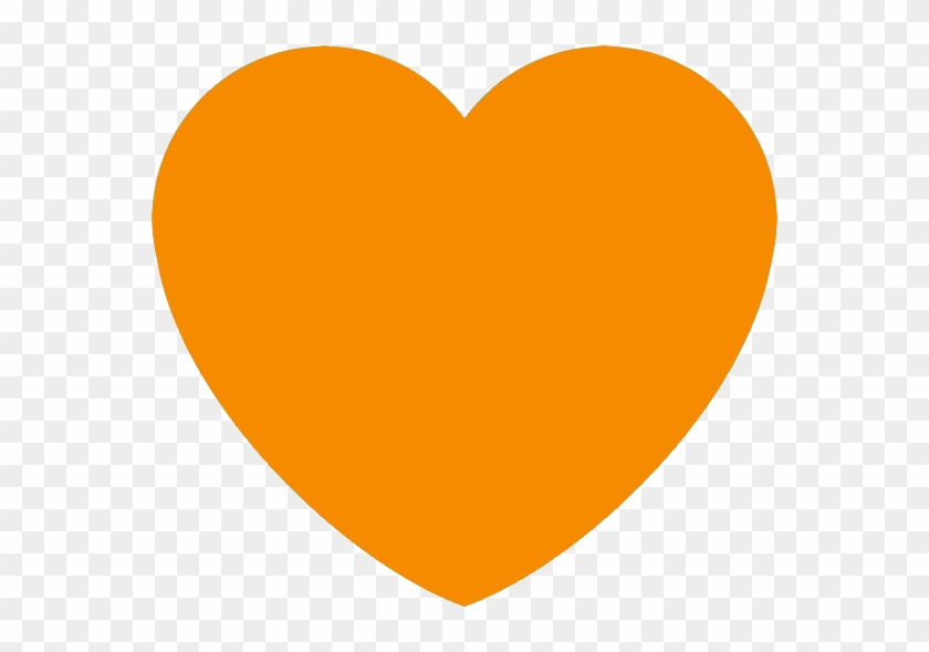 Orange Heart Discord Emoji - Orange Heart Emoji Discord Clipart #62211