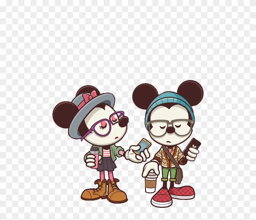 Minnie Hipster Png - Fondos De Pantalla Mickey Y Minnie Clipart #62233