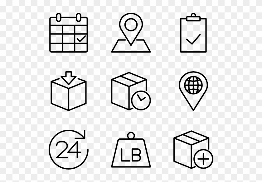 Logistics - Infographic Icons Free Clipart