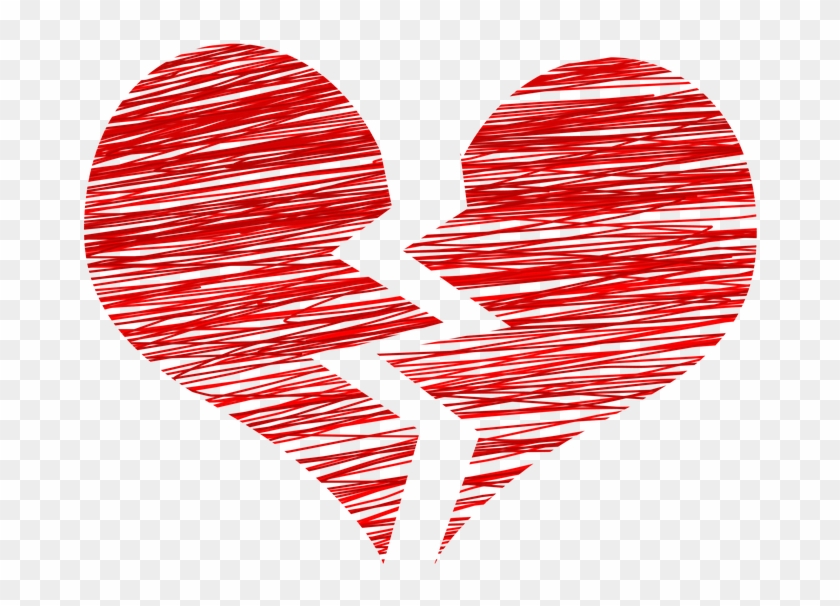 Breakup Heart Sketch - Broken Heart Transparent Background Clipart Breakup Heart Sketch - Broken Heart Transparent Background Clipart
