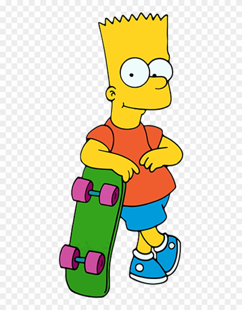 Cartoon Characters Simpsons Png - Bart Simpson Clipart #62446