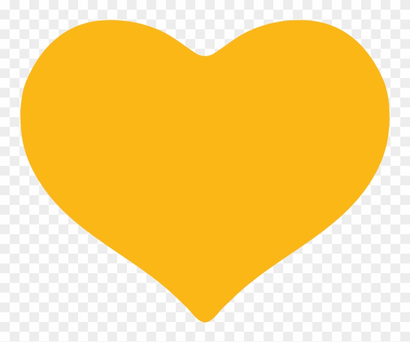 File - Emoji U1f49b - Svg - Gold Heart Clip Art - Png Download #62751