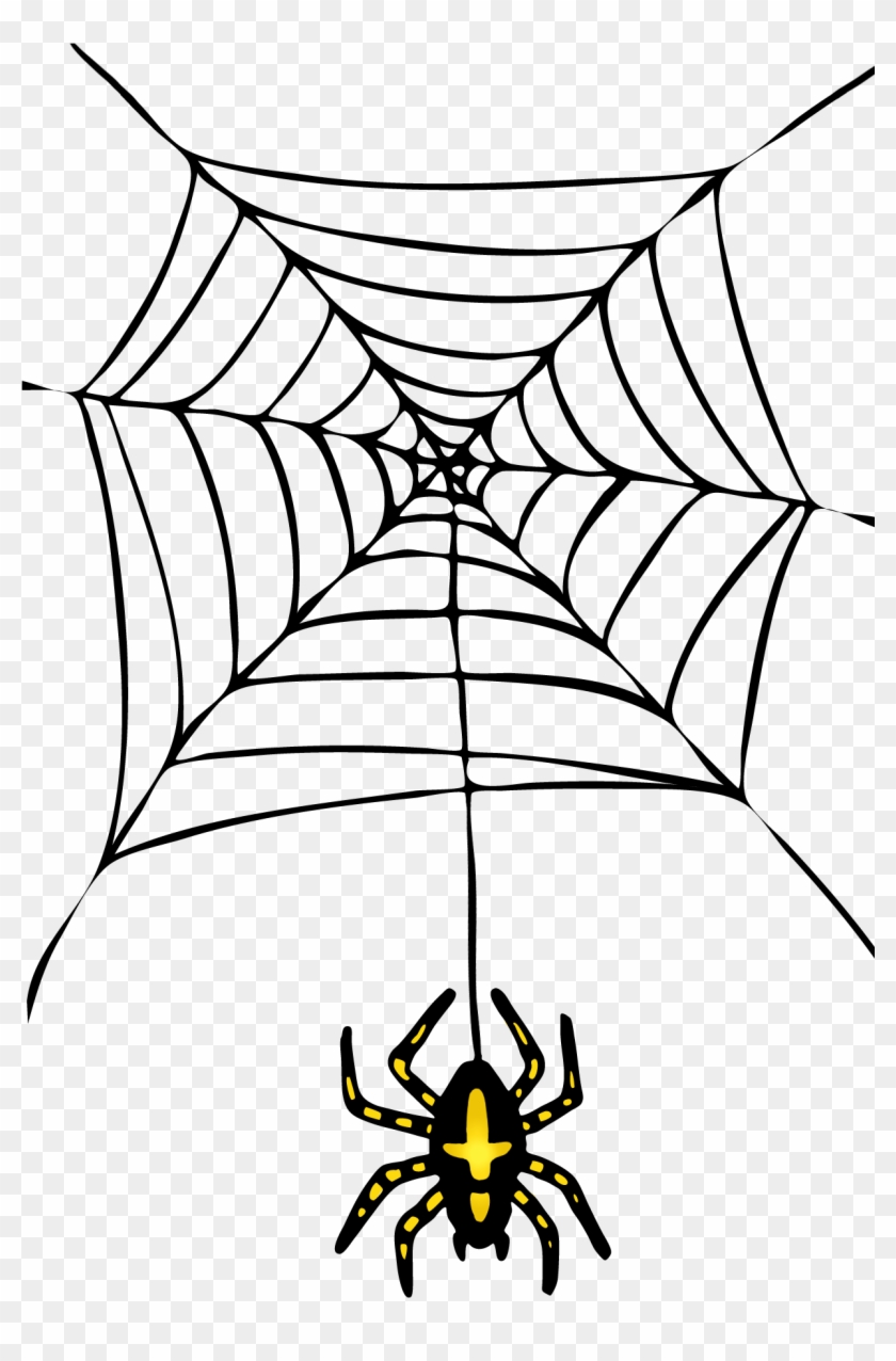 Halloween Spider Web Clipart - Spider Web Images Cartoon - Png Download