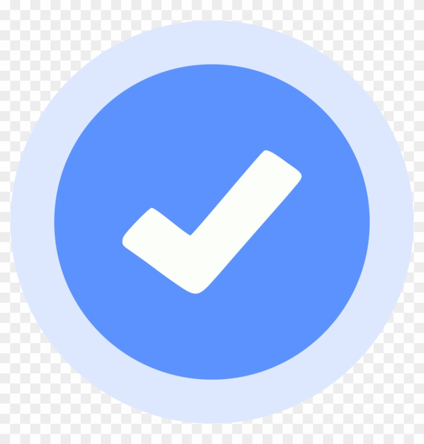 Images For Blue Tick Mark Png - Facebook Page Verify Png Clipart