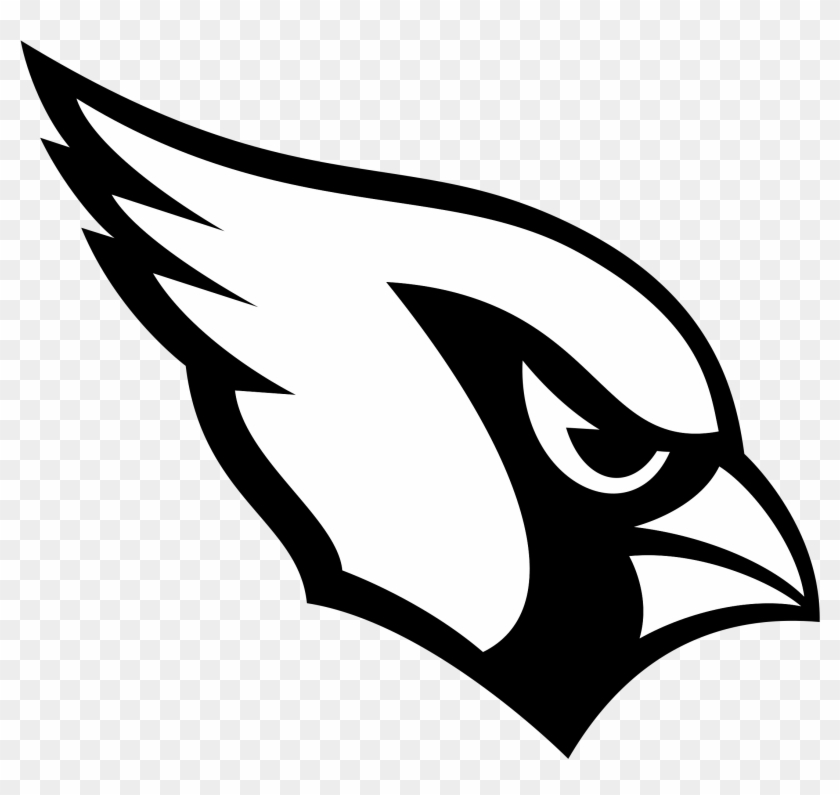 Arizona Cardinals Logo Black And White Transparent - Arizona Cardinals Decal Clipart #63450