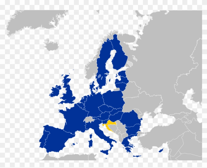 European Union Map 2013 Clipart
