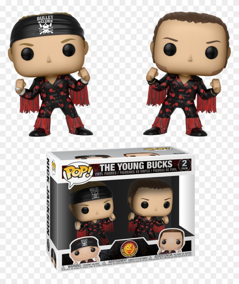 Pop Figure Bullet Club Young Buck 2-pack - Young Bucks Funko Pop Clipart #64474