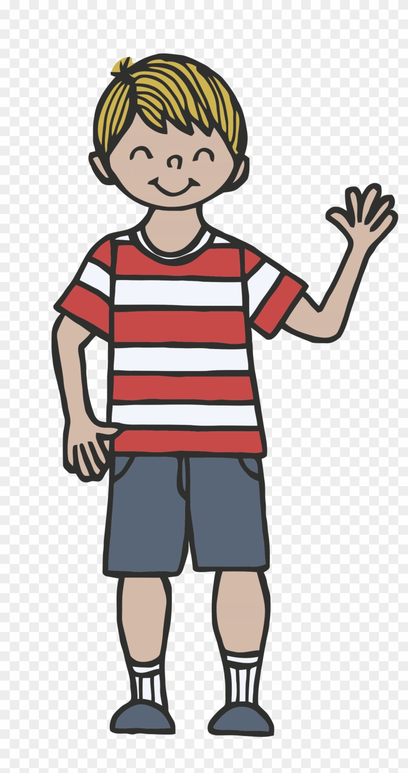 Wave Clipart Kid - Clipart Waving - Png Download #64543
