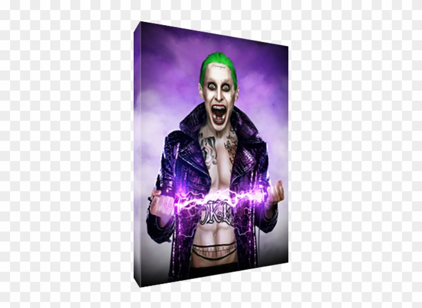 Details About Jared Leto Joker Canvas Suicide Squad - Poster Clipart #64546