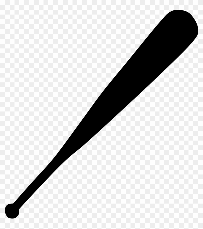 Baseball Black And White Baseball Bat Black And White - Baseball Bat Clipart - Png Download