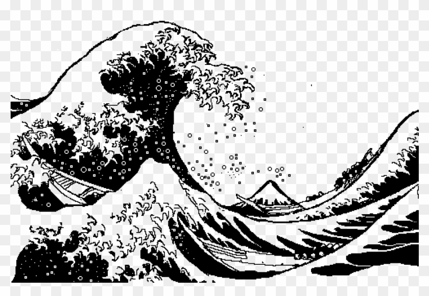 1000 X 700 22 - Great Wave Off Kanagawa (kanagawa Oki Nami Ura), From Clipart #65400