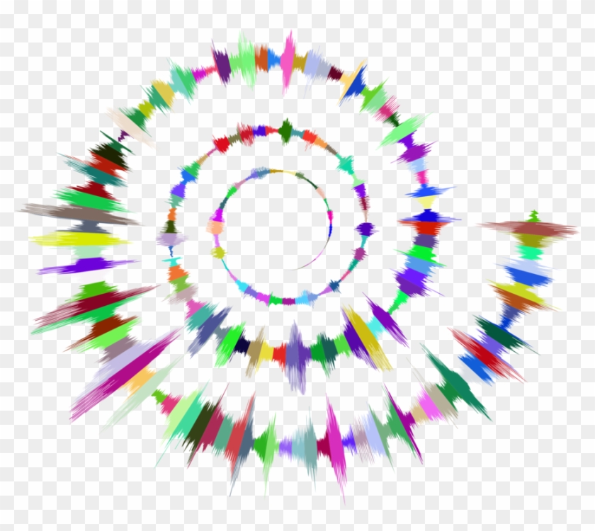 Sound Acoustic Wave White Noise Wave Vector Free Commercial - Radial Sound Wave Png Clipart