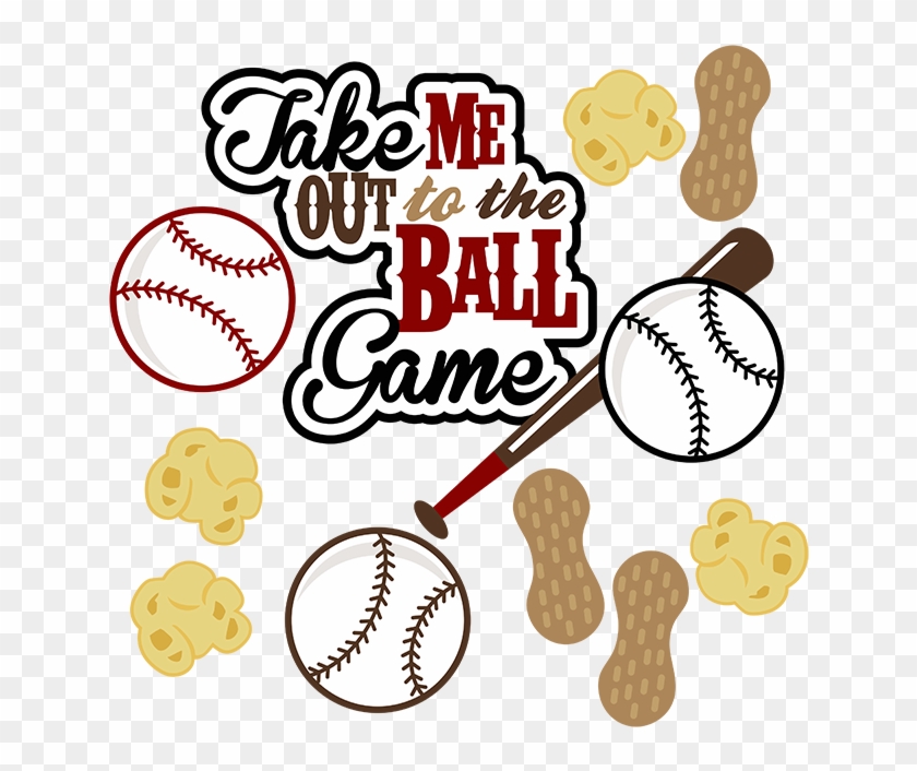 Baseball Clipart Scrapbook - Take Me Out To The Ball Game Meme - Png Download #65554