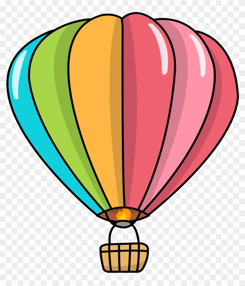 Jpg Transparent Air Panda Free Images Balloon Clip - Pastel Hot Air Balloon Clipart - Png Download #65719