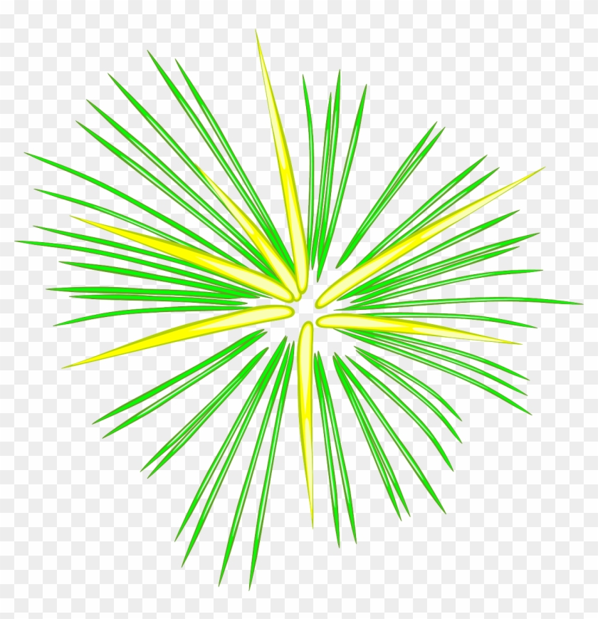 Baseball Clipart Firework - Fireworks Clipart Green - Png Download