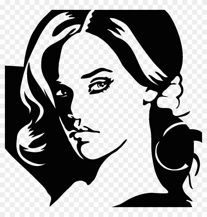 Stickers Muraux Musique - Rihanna Stencils Clipart #65827