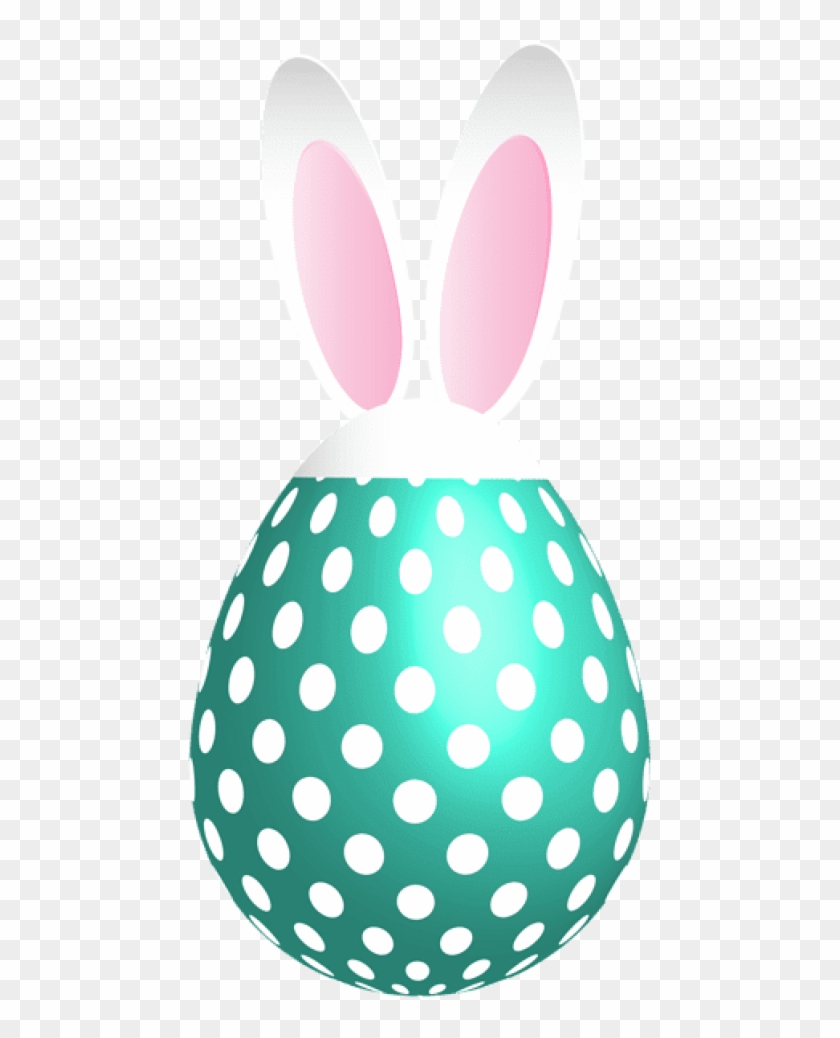 Free Png Easter Dotted Bunny Egg Blue Png Images Transparent - Bunny Eggs Clipart Easter Clip Art Free