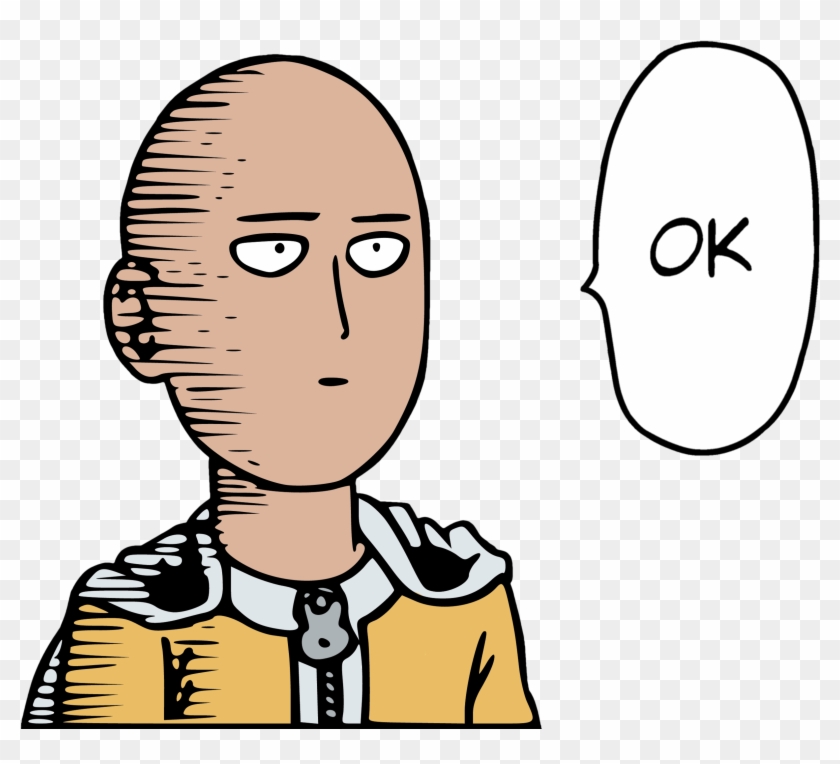 Download Memes One Punch Man Emotes Transparent Image - Ok One Punch Man Clipart #66076