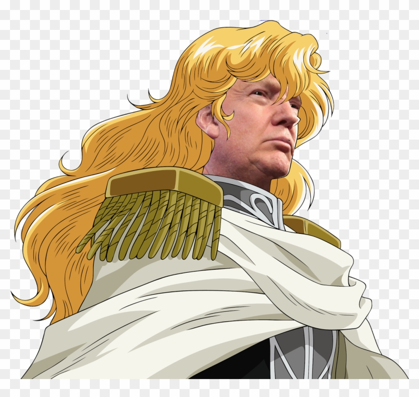 Donald Trump United States Of America Yellow Human - Legend Of Galactic Heroes Png Clipart