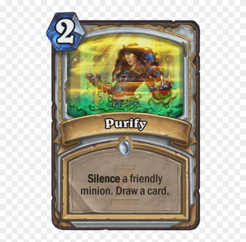 Purify Card - Hearthstone Purify Clipart #66891
