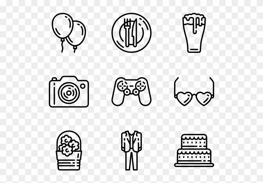 Party Elements - Corruption Icons Clipart