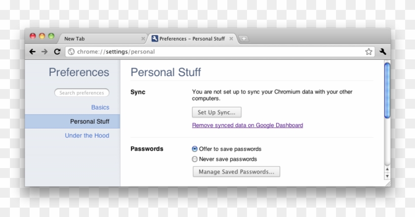 The Personal Stuff Tab - Erase Trash From Mac Clipart #66947