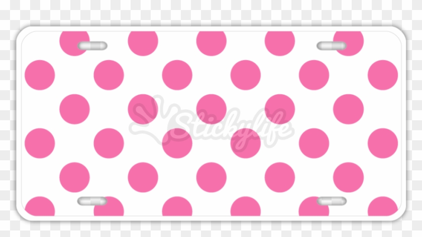Poka Dot License Plate - Polka Dot Clipart #67163